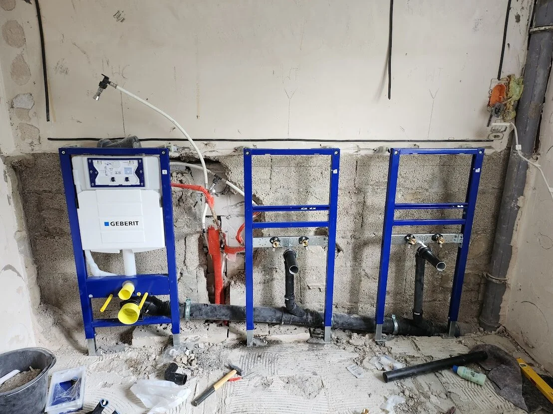 Sanitärinstallation im Bad